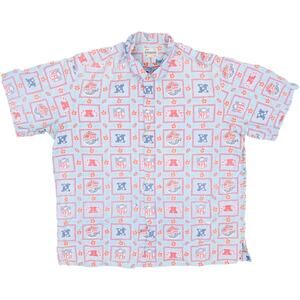 Vintage Reyn Spooner Pro Bowl Hawaii NFL Football Hawaiian Trashed Y2K Shirt 4XL